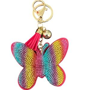Butterfly Bag Charm Keychain